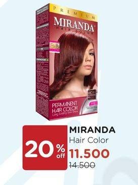 Promo Harga MIRANDA Hair Color All Variants 30 ml - Watsons