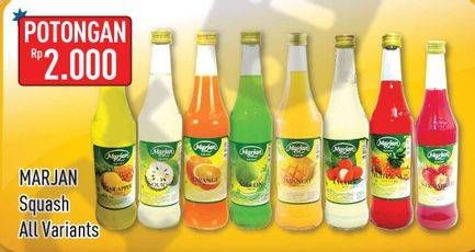 Promo Harga MARJAN Syrup Squash All Variants  - Hypermart