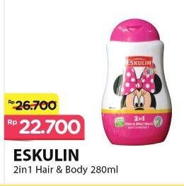 Promo Harga ESKULIN Kids Hair & Body Wash 280 ml - Alfamart