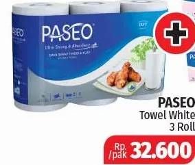 Promo Harga PASEO Kitchen Towel 3 roll - Lotte Grosir