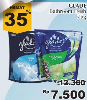 Promo Harga GLADE Bathroom 75 gr - Giant