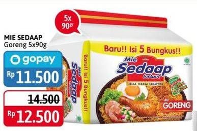 Promo Harga SEDAAP Mie Goreng Original per 5 pcs 90 gr - Alfamidi