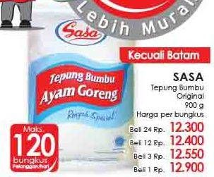 Promo Harga Sasa Tepung Bumbu Ayam Goreng 900 gr - LotteMart