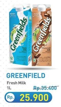 Promo Harga Greenfields Fresh Milk All Variants 1000 ml - Hypermart