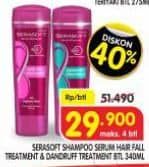 Promo Harga Serasoft Shampoo Hairfall Treatment, Anti Dandruff 340 ml - Superindo