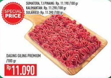 Promo Harga Daging Giling Sapi Premium per 100 gr - Hypermart