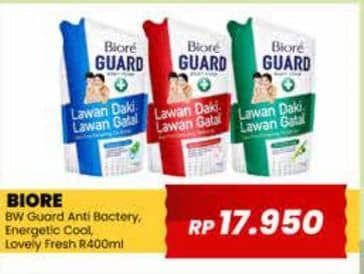 Promo Harga Biore Guard Body Foam Active Antibacterial, Hygienic Antibacterial, Energetic Cool, Lively Refresh 450 ml - Yogya