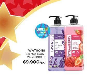 Promo Harga WATSONS Scented Body Wash 1 ltr - Watsons