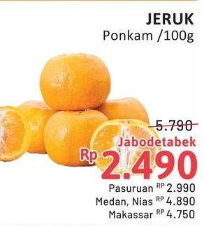 Promo Harga Jeruk Ponkam per 100 gr - Alfamidi