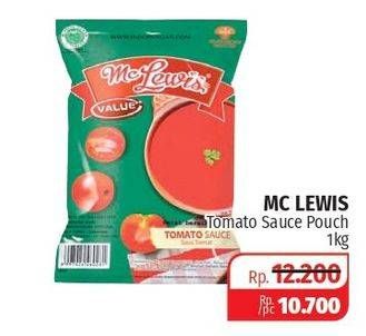 Promo Harga MC LEWIS Saus Tomat 1000 gr - Lotte Grosir