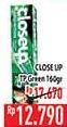 Promo Harga Close Up Pasta Gigi Everfresh Menthol Fresh 160 gr - Hypermart