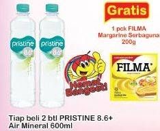 Promo Harga PRISTINE 8 Air Mineral 600 ml - Indomaret
