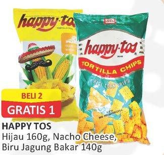 Promo Harga Happy Tos Hijau / Nacho Cheese/ Biru  - Alfamart