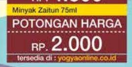 Promo Harga Herborist Minyak Zaitun 75 ml - Yogya