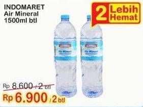 Promo Harga INDOMARET Air Mineral per 2 botol 1500 ml - Indomaret