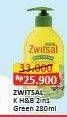 Promo Harga Zwitsal Kids 2in1 Hair & Body Wash Nourishing Care Green 280 ml - Alfamart