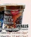 Promo Harga WALLS Selection Choco Nutty Crunch per 2 pcs 410 ml - Hari Hari