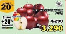 Promo Harga Apel Washington B per 100 gr - Giant