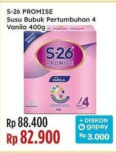 Promo Harga S26 Promise Susu Pertumbuhan Vanilla 400 gr - Indomaret