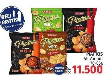 Promo Harga PIATTOS Snack Kentang All Variants 70 gr - LotteMart