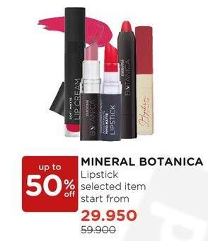 Promo Harga MINERAL BOTANICA Lipstick  - Watsons
