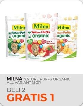 Promo Harga Milna Nature Puffs Organic All Variants 15 gr - Yogya