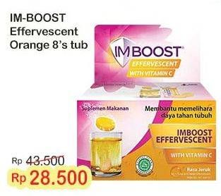 Promo Harga Imboost Effervescent with Vitamin C Orange 8 pcs - Indomaret