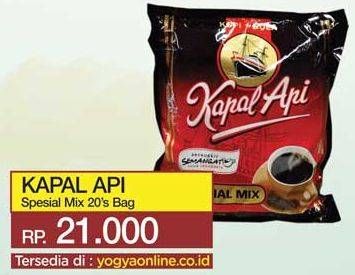 Promo Harga Kapal Api Kopi Bubuk Special Mix per 20 sachet 25 gr - Yogya
