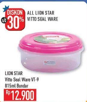 Promo Harga LION STAR Vitto Seal Ware VT-9 815 ml - Hypermart