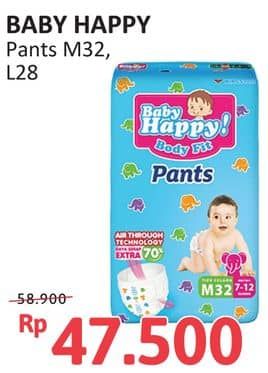 Promo Harga Baby Happy Body Fit Pants M32, L28 28 pcs - Alfamidi