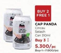 Promo Harga CAP PANDA Minuman Kesehatan Cincau Selasih 310 ml - Watsons