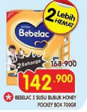 Promo Harga BEBELAC 5 Susu Pertumbuhan Madu 700 gr - Superindo