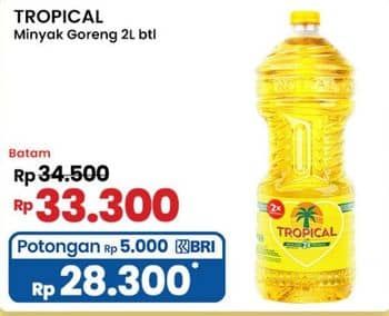 Promo Harga Tropical Minyak Goreng 2000 ml - Indomaret