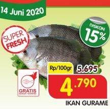 Promo Harga Ikan Gurame per 100 gr - Superindo