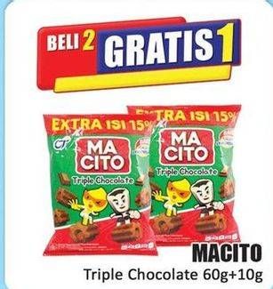 Promo Harga Macito Snack Triple Chocolate 70 gr - Hari Hari