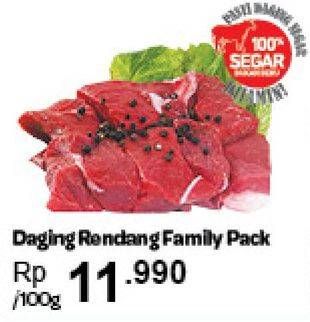 Promo Harga Daging Rendang Sapi Family Pack per 100 gr - Carrefour