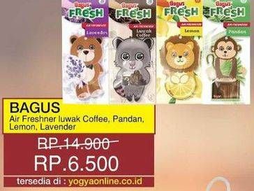 Promo Harga BAGUS Air Freshener Luwak Coffe, Pandan, Lemon, Lavender  - Yogya