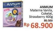 Promo Harga ANMUM Materna Vanilla Delight, Cokelat, Strawberry White Chocolate 400 gr - Alfamidi