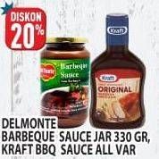 Promo Harga DEL MONTE Cooking Sauce Barbeque/KRAFT Barbecue Sauce   - Hypermart