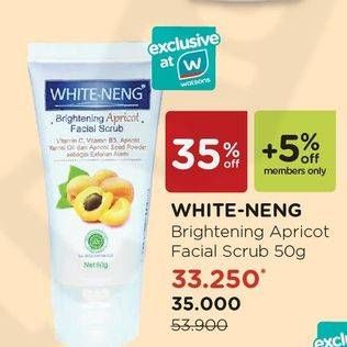 Promo Harga WHITE NENG Facial Scrub Apricot  - Watsons