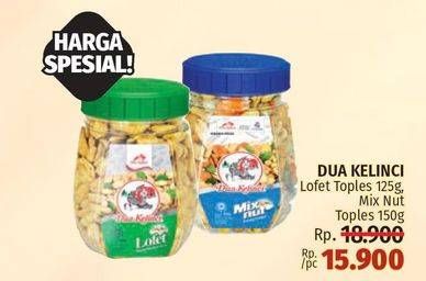 Promo Harga DUA KELINCI Kacang Lofet, Mix Nut 125 gr - LotteMart