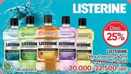Promo Harga LISTERINE Mouthwash Antiseptic All Variants 250 ml - Guardian