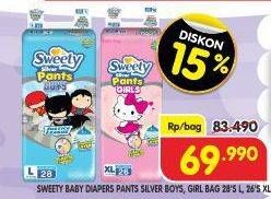 Promo Harga Promo Sweety Baby Diapers Pants  - Superindo