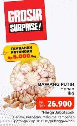 Promo Harga Bawang Putih Honan  - Lotte Grosir