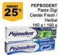 Promo Harga Toothpaste Herbal/ Center Fresh 160/190gr  - Giant