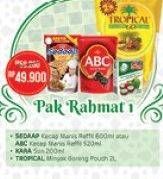Promo Harga Pak rahmat 1 (Sedaap kecap + ABC kecap + Kara santan + Tropical Minyak Goreng)  - Alfamart