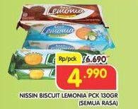 Promo Harga NISSIN Cookies Lemonia All Variants 130 gr - Superindo