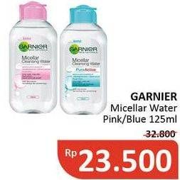 Promo Harga GARNIER Micellar Water Blue, Pink 125 ml - Alfamidi