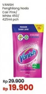 Promo Harga Vanish Penghilang Noda Cair Pink, Putih 425 ml - Indomaret