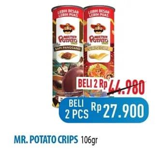 Promo Harga Mister Potato Snack Crisps Original 100 gr - Hypermart